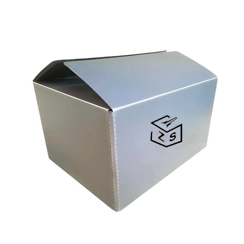 Reusable Foldable Corflute Plastic Carton na May Velcro Fixed Lid