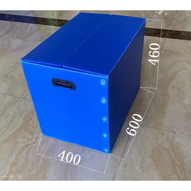 Velcro Closure PP Corrugated Plastic Storage Box na may Hand Hole