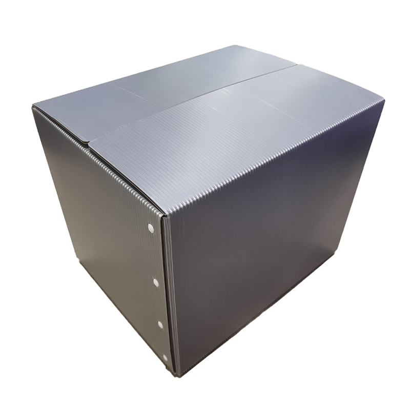 Velcro Closure PP Corrugated Plastic Storage Box na may Hand Hole