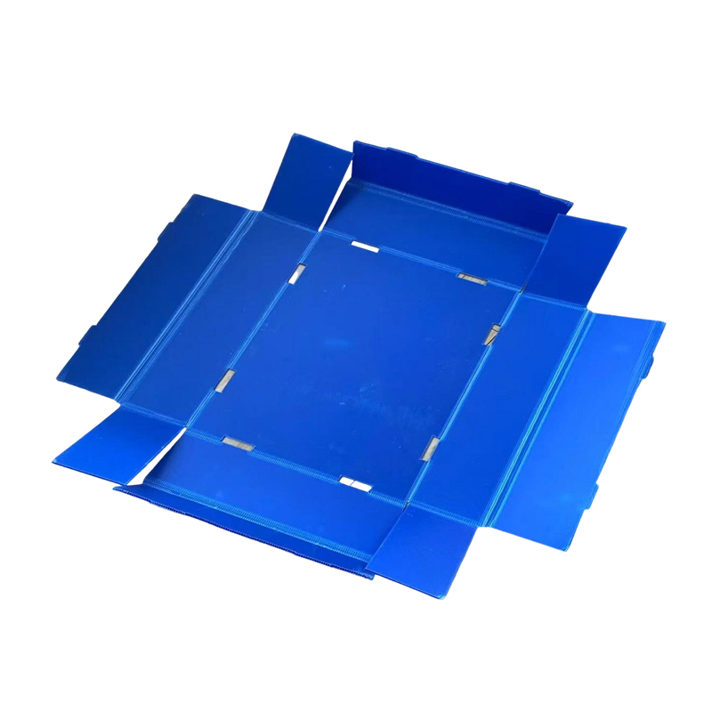 Dust Resistant Foldable Corrugated Plastic Top at Bottom Cover Box