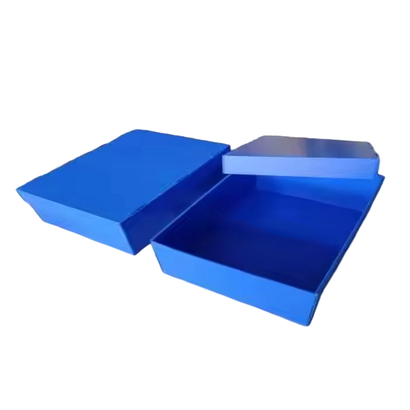Dust Resistant Foldable Corrugated Plastic Top at Bottom Cover Box