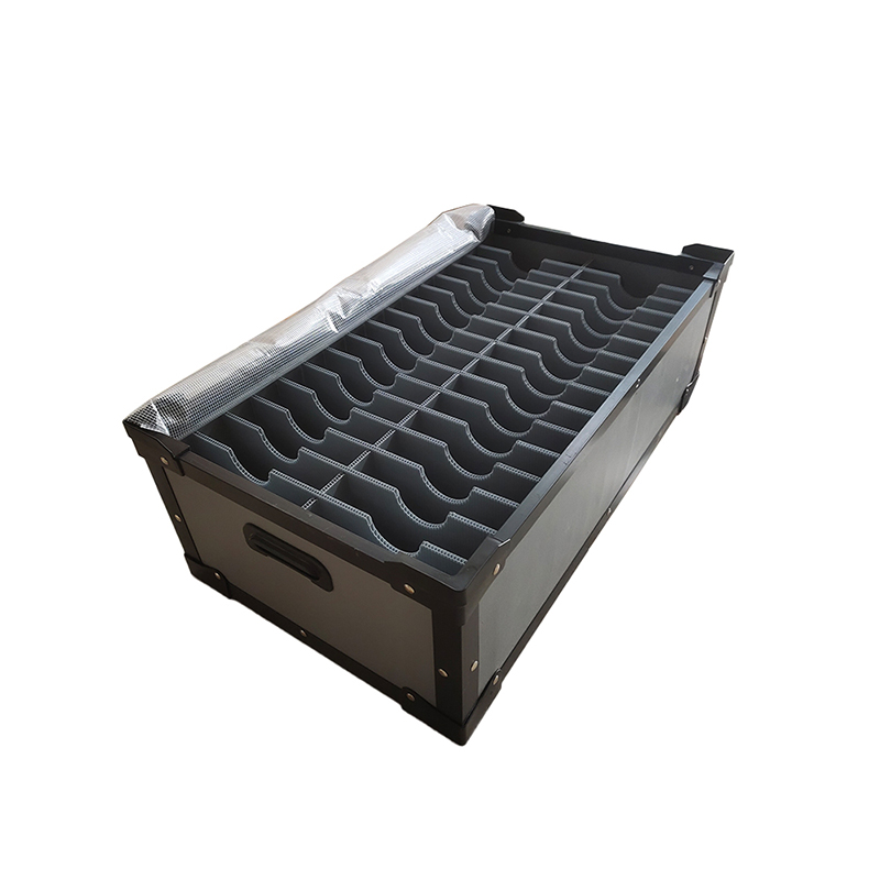 ESD Compartmentalized PP Hollow Board Container na may Grid Divider