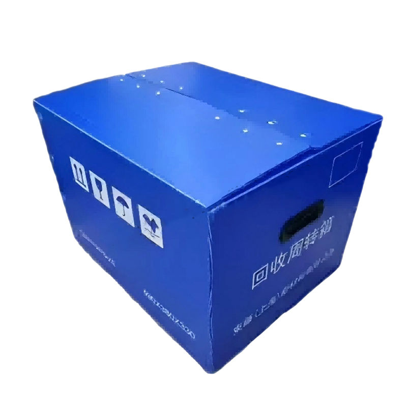 Portable Hand Hole PP Corrugated Plastic Moving Box na may Velcro Takip