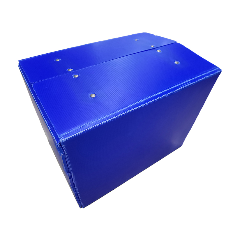 Portable Hand Hole PP Corrugated Plastic Moving Box na may Velcro Takip