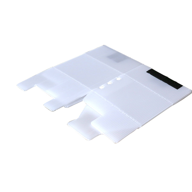 Square Recyclable PP Corrugated Hollow Sheet Box na may Velcro Fastener