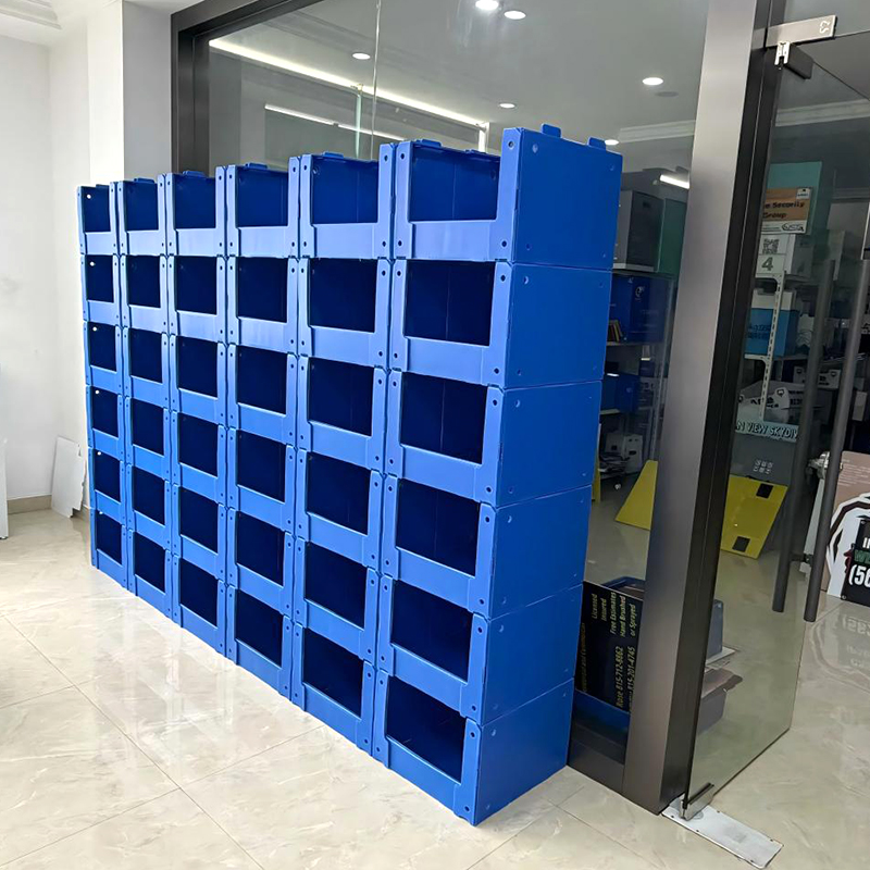 Pumili ng Storage Bin ng Stackable Correx PP Hollow Board Parts
