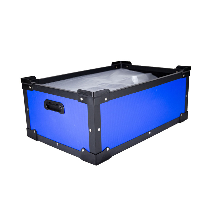 Waterproof Corrugated Plastic Nesting Tote Box na May Butas ng Kamay