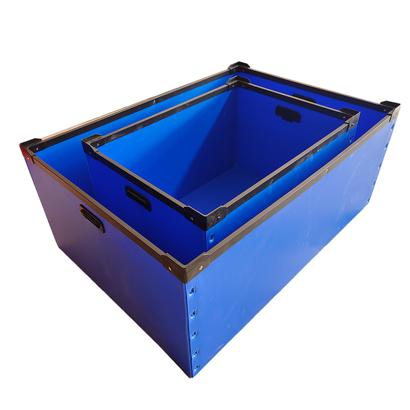 Waterproof Corrugated Plastic Nesting Tote Box na May Butas ng Kamay