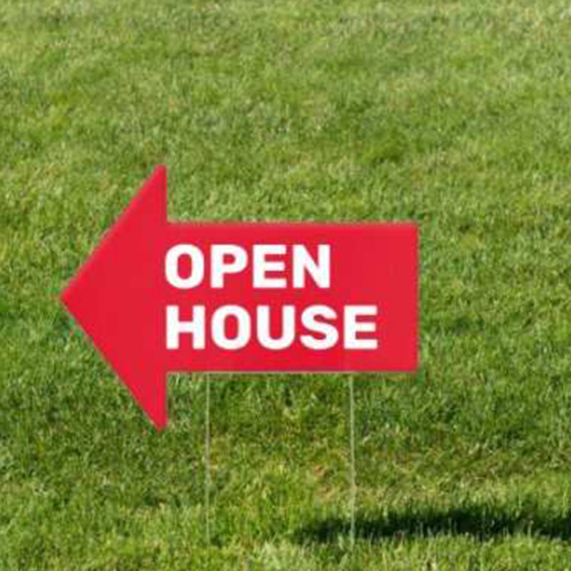 Lumalaban sa Panahon Corrugated Plastic Reminder Yard Stake Sign