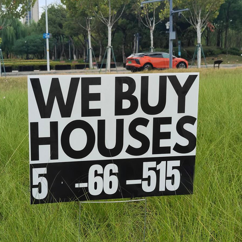 Lumalaban sa Panahon Corrugated Plastic Reminder Yard Stake Sign