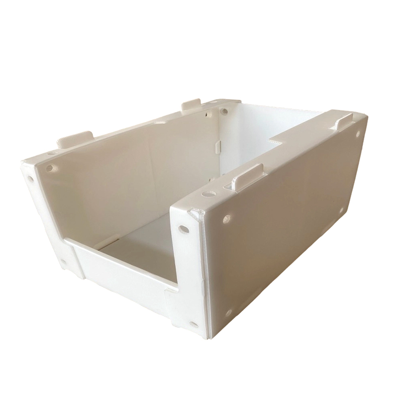 Stackable PP Corrugated Plastic Parts Pick Bin na may Mga Butas sa Gilid