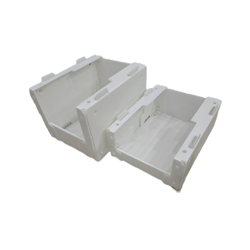 Stackable PP Corrugated Plastic Parts Pick Bin na may Mga Butas sa Gilid