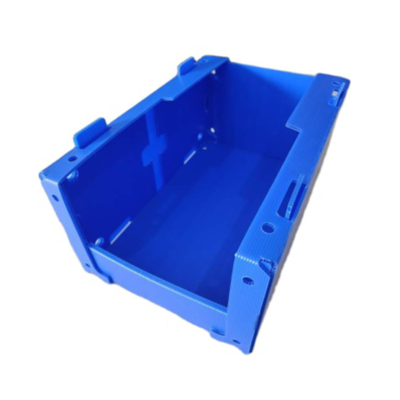 Stackable PP Corrugated Plastic Parts Pick Bin na may Mga Butas sa Gilid