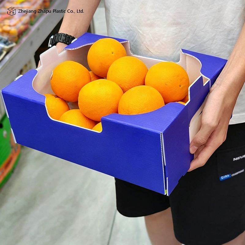Foldable Printed PP Corrugated Box para sa Gulay at Prutas