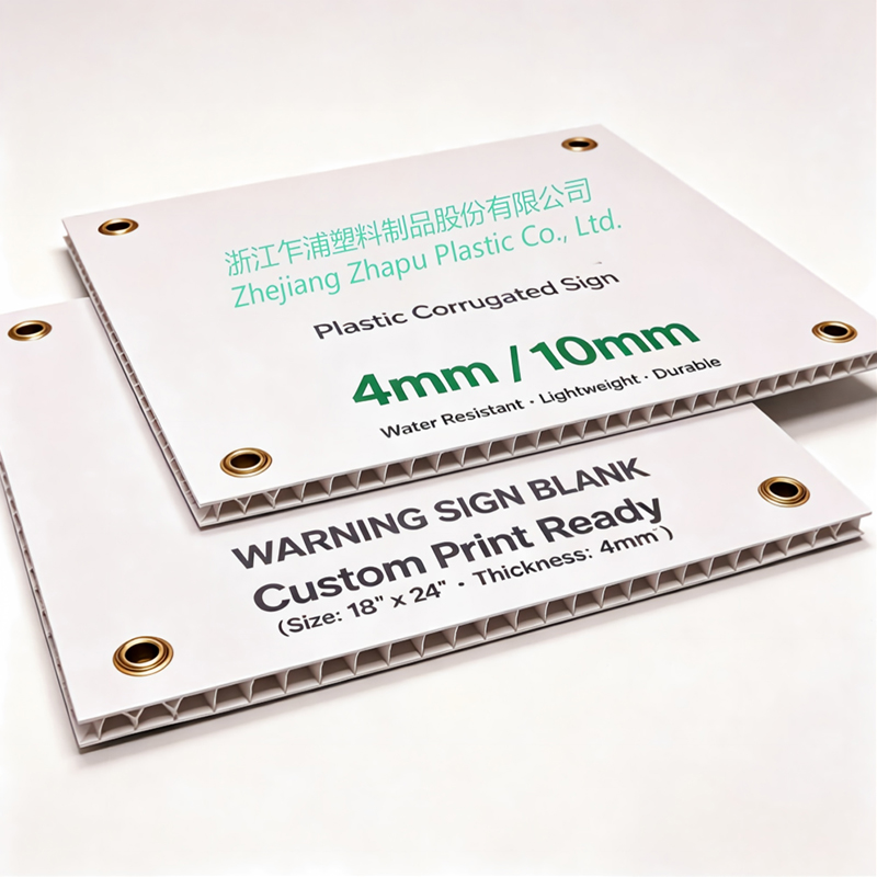 Eco-friendly na Waterproof Corrugated Plastic Yard Sign